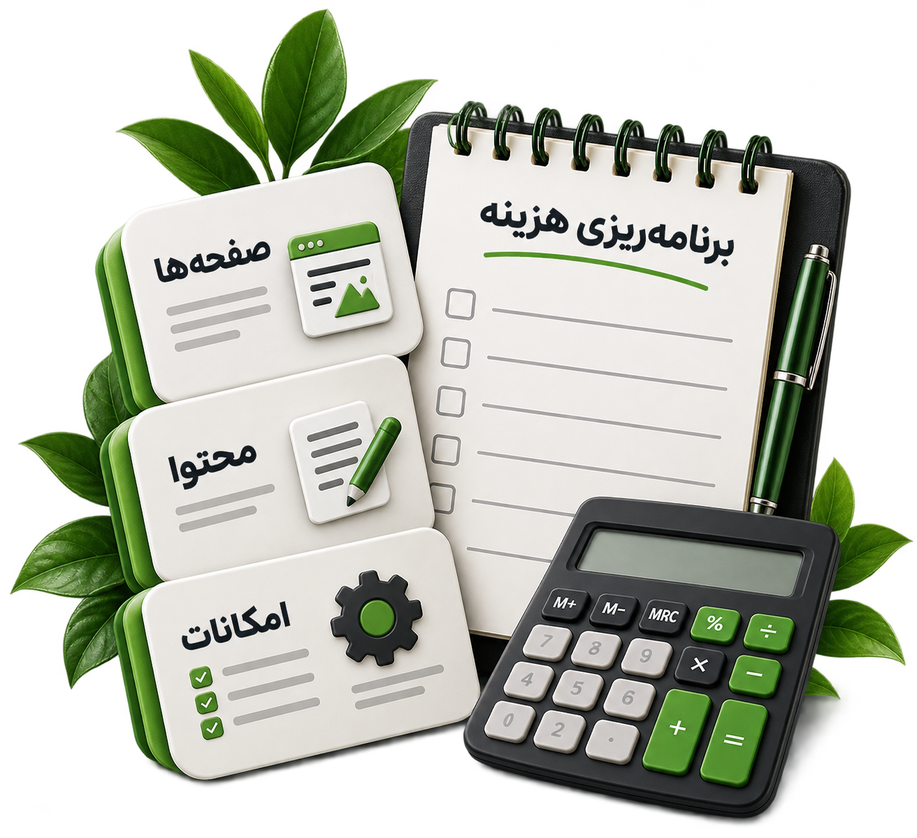عوامل برآورد سایت اقتصادی شامل صفحه‌ها، محتوا و امکانات