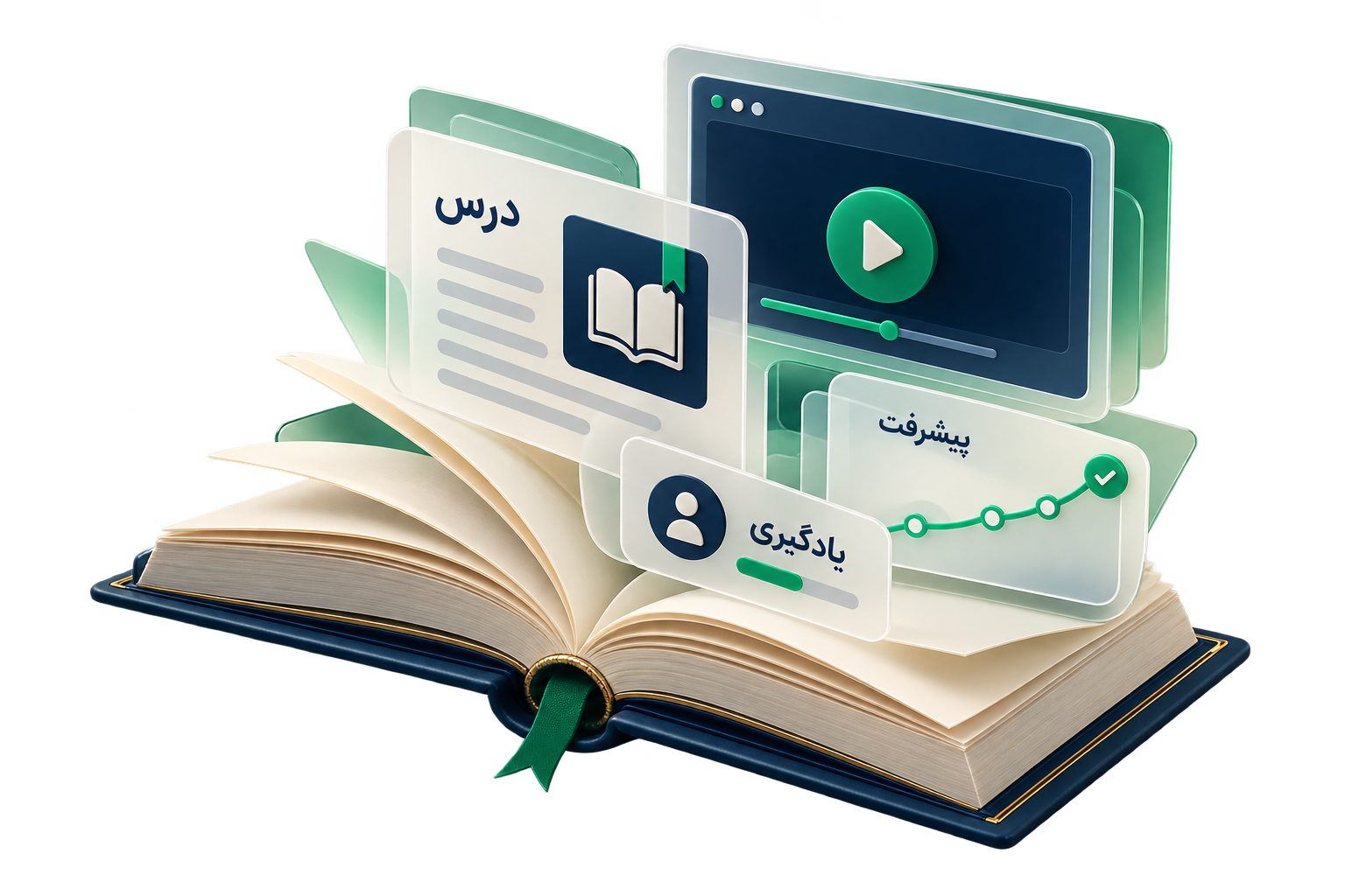 کتاب باز و ساختار دیجیتال درس و پیشرفت یادگیری