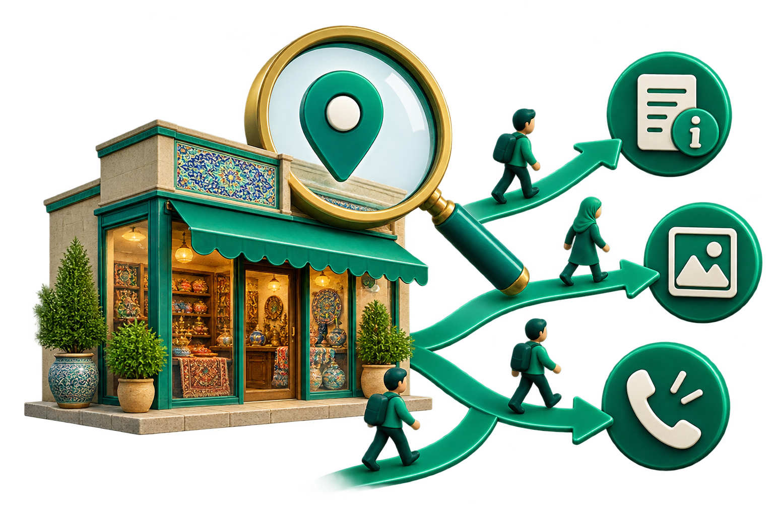 یافتن اطلاعات کسب‌وکار از مسیر جست‌وجوی مرتبط